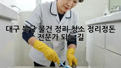 대구 북구 물건 정리 청소: 정리정돈 전문가 되는 길